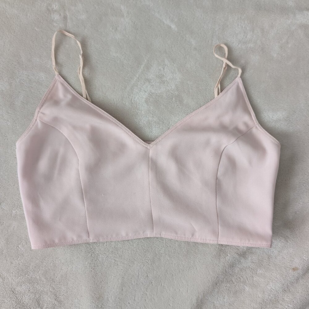 3/$30 Wilfred soft pink bodice tailored crop